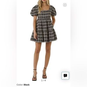 English Factory Tweed Mini Dress